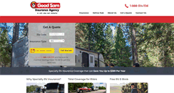 Desktop Screenshot of goodsamrvinsurance.com