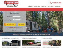 Tablet Screenshot of goodsamrvinsurance.com